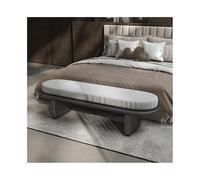 YANG11FAN Cómodo Taburete de Noche Minimalista Italiano for Dormitorio, Taburete Suave for Cama, sofá, Banco for Zapatos, for guardarropa, Largo(Dark Gray)