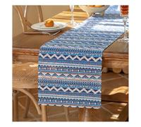 YANGAFJDUA Azul Étnico Camino de Mesa de para Comedor