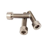 YANGC Tornillo de cabeza hueca hexagonal de titanio puro GR2 DIN912(M3X8 10PCS)