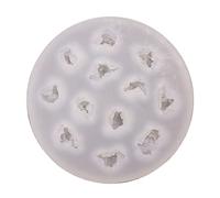 YANGLY Palomitas de maíz 3D Molde de Silicona en Forma de Palomitas de maíz Caramelo Chocolate gelatina Pastel Hacer moldes DIY12 cavidades jabón Hornear Molde Herramientas