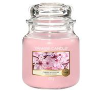 Yankee Candle Cherry Blossom Vela Aromática en Frasco Mediano, Rosa, 410g