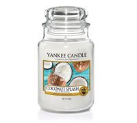 Yankee candle coconut splash vela alrededor coco transparente, blanco