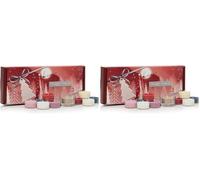 Yankee Candle, Set, 10 velas de té perfumadas y 1 portavelas, Colección Bright Lights (Paquete de 2)