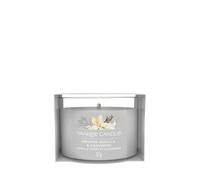 Yankee candle smoked vanilla & cashmere vela alrededor Ámbar, madera