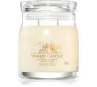 Yankee Candle Vela perfumada Soft Wool & Amber Signature mediana 368 g, doble mecha