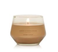 Yankee Candle Studio Vela perfumada | Ámbar y sándalo Vela mediana | Velas de larga duración: 40-65 horas | Elegante diseño del recipiente de cristal | Regalos perfectos para mujeres