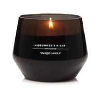 Yankee Candle Studio Vela perfumada | Vela mediana Midsummer's Night | Velas de larga duración: 35-50 horas | Elegante diseño de recipiente de cristal con cera negra | Regalos perfectos para mujeres