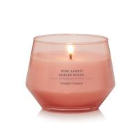 Yankee Candle Studio Vela perfumada | Vela mediana Pink Sands | Velas de larga duración: 40-65 horas | Elegante diseño de recipiente de cristal | Regalos perfectos para mujeres