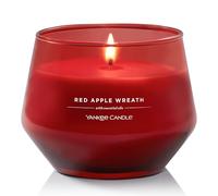 Yankee Candle Studio Vela perfumada | Vela mediana Red Apple Wreath | Velas de larga duración: 35-50 horas | Elegante diseño en recipiente de cristal con cera roja | Regalos perfectos para mujeres
