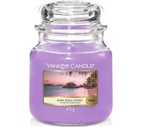 Yankee Candle Vela aromática Bora Bora Shores en tarro mediano, tiempo de combustión: hasta 75 horas
