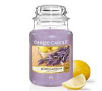 Yankee Candle Vela aromática en tarro grande de Lemon Lavender | Velas de larga duración: hasta 150 h | Regalos perfectos para mujeres