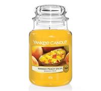 Yankee Candle Vela pefumada | Mango Peach Salsa vela en tarro grande | Velas de larga duración: hasta 150 h | Regalos perfectos para mujeres