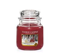Yankee Candle Vela perfumada | Vela Christmas Magic en tarro mediano | Tiempo de combustión: hasta 75 horas
