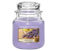 Yankee Candle Vela perfumada | Vela en tarro mediano de Lemon Lavender | Velas de larga duración: hasta 75 horas | Regalos para mujeres