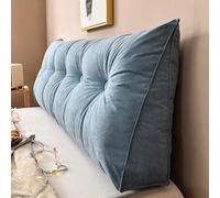 Yanman - Almohadas grandes de cuña para cabecero de cama, almohada triangular de lectura, cojín de apoyo lumbar, respaldo de cintura, cojín de posicionamiento suave para sofá cama, 135 x 50 x 20 cm