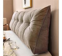 Yanman - Almohadas grandes de cuña para cabecero de cama, almohada triangular de lectura, cojín de apoyo lumbar, respaldo de cintura, cojín de posicionamiento suave para sofá cama, 135 x 50 x 20 cm