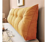 Yanman - Almohadas grandes de cuña para cabecero de cama, almohada triangular de lectura, cojín de apoyo lumbar, respaldo de cintura, cojín de posicionamiento suave para sofá cama, 135 x 50 x 20 cm