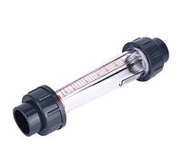 Yanmis Caudalímetro de líquido de Tubo, 60-600L/H Caudalímetro de líquido de plástico ABS Herramienta de medición de Flujo de Alta precisión LZS-25 (D) Caudalímetro