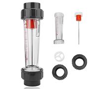 Yanmis Medidor de Flujo de Agua líquida instantáneo LZS-50 1-10m³ / H, medidor de Flujo de rotómetro Tipo Tubo de plástico, medidor de Flujo de Agua líquida instantánea