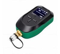 Yanmis Medidor de Vacío Digital 7/16-20UNF 0-75000 Micras HVAC Medidor de Micras con Sensor Pirani, 11 Unidades 1/4 Pulgadas SAE, Alarma Visual para de Refrigeración