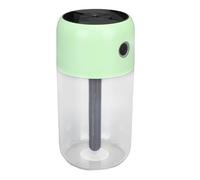 Yanmis Mini Humidificador Colorido y Fresco de 300 Ml, Generador de Niebla de Escritorio Silencioso Portátil con Luz Nocturna para el Dormitorio de la Oficina del Coche, Humidificador Personal (GREEN)