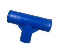 yanwuwa Conector PP en forma de T de repuesto para piscina, color azul | Tareas diarias de cuidado y configuración de la piscina, ajuste de polipropileno de tres vías para sistemas de piscina modelo