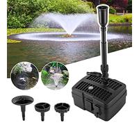 YAOBLUESEA Bomba de Estanque Filtro de Estanque UVC Filtro de Estanque Fuente de Estanque 4 en 1 con Filtro Clarificador UV CUF-2505 1000L / H 24W 10m Cable de Alimentación Diseño de Jardín y Fuente