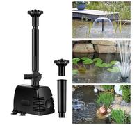 YAOBLUESEA Bomba Sumergible Para Fuente y Estanque Exterior - Filtro UV ECO 800L/H 16W - Jardin y Agua