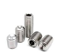 yaoqijie 5/10/50 piezas M1.6 M2 .5 M3 M4 M5 DIN916 Tornillo prisionero con cabeza hexagonal y punta de copa Allen, acero inoxidable A2 304 lasting(12mm,M4 50pcs)