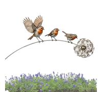 Yard Decor Robin Stake - Escultura artística de pájaro conmemorativo de | Estaca conmemorativa de petirrojo para jardín al aire libre, césped, patio, porche, patio, granja, parque