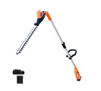 Yard Force Cortasetos de Poste inalámbrico, Extensible, Largo Alcance, Longitud de Corte de 41 cm, batería de Iones de Litio de 20 V y Cargador, Cabezal Ajustable de 135°, Cuchillas de Doble acción -
