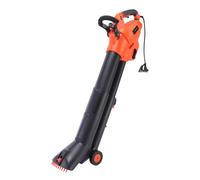Yard Force Soplador eléctrico 3 en 1 EB U30, 3000 W, con trituradora, Velocidad máxima de Aire de 300 km/h, Saco de 45 l, con Ruedas estabilizadoras y Correa para el Hombro