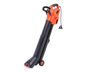 Yard Force Soplador eléctrico 3 en 1 EB U30, 3000 W, con trituradora, Velocidad máxima de Aire de 300 km/h, Saco de 45 l, con Ruedas estabilizadoras y Correa para el Hombro