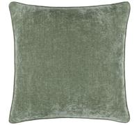 Yard Heavy Chenille Funda De Cojín - Lujosa Funda Decorativa de Terciopelo Suave con Ribete (Eucalipto - 50x50cm)