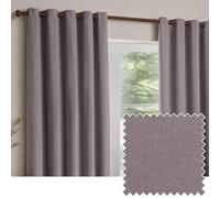 Yard Heavy Chenille Par De Cortinas con Ojales - Suave Filtrado De Luz Terciopelo Cortinas (Mauve - Ancho 229 x Largo 183cm)