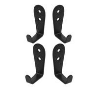 Yardenfun 4 Piezas Gancho para Escalera, Accesorio para Escalera de Litera, Metal Negro, 6,50x4,00x2,40cm, 3mm de Grosor, para Adultos