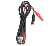 Yardenfun Cable de Prueba Bnc a Pinza de Cocodrilo y Conductor de Cobre de 1 Metro Clip de 40mm para Osciloscopio y Mantenimiento Eléctrico