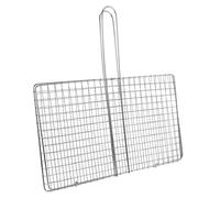 Yardenfun Cesta para Parrilla de Barbacoa Parrilla de Pescado Acero Inoxidable Plata para Pescado y Carne Camping y Picnic Fácil Limpieza Sujeción Segura