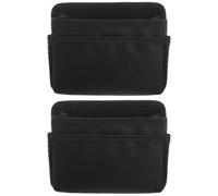 Yardwe 2 Piezas Bote de Basura Plegable para Coche Colgante Trasero | Tela Oxford Resistente, Negro, Uso en Suv y Camión, Salidas al Aire Libre, Hogar