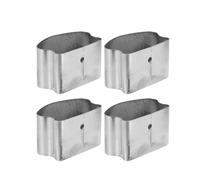 Yardwe 4 Tapas de Extremo para Pasamanos de Escalera de Pvc Color Plata Acabado sin Costuras y Diseño Desmontable para Accesorios de Barandillas Hogar