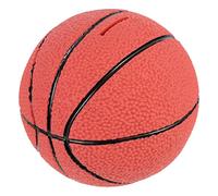 Yardwe Alcancía Portátil de Vinilo Forma de Balón de Baloncesto, Gran Capacidad para Organizar Monedas, Adecuado para Niños y Decoración de Escritorio