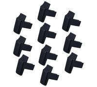 Yardwe Botones de Escalera Retráctil de Plástico Negro, Resistentes a Impactos, Fáciles de Instalar, Repuestos para Escalera Simple y Plegable, Paquete de 10 Piezas