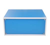 Yardwe Caja de conexiones metálica para proyectos eléctricos con protección y fácil montaje, adecuada para estaciones de metro y dispositivos de medición, color azul