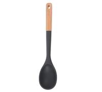 Yardwe Cuchara de Silicona Adecuado para Mezclar y Preparar Comidas Cómodamente para Cocinar Mango de Madera Grande, Resistente al Calor