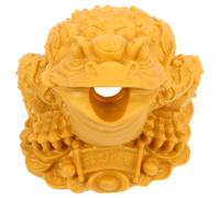 Yardwe Fuente Decorativa de Agua Sapo Dorado de Plástico para Estanque y Sala de Estar, Diseño Elegante Chorro Estable sin Salpicaduras