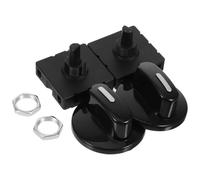 Yardwe Interruptores Giratorios Control de Velocidad Juego de 2 de 4 Posiciones y 3 Velocidades con Perilla Selectora Conmutador Rotativo Industrial para Ventilador y Calentador