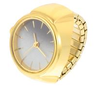 Yardwe Reloj Decorativo de Dedo Estilo Retro de Metal Dorado