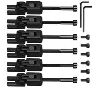 Yardwe Selletas de Guitarra Eléctrica de Metal Negro con Sistema de Doble Bloqueo para Puente Trémolo, Mejoran el Tono y Previenen Rotura de Cuerdas Color Aleatorio