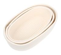 Yardwe Tejida de Algodón Cesta de Almacenamiento 3 Piezas | Trenzado Suave y Firme, Color Blanco, Textura Agradable, para Juguetes y Correo, Entrada o Guardería