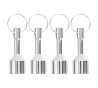 YARNOW 4 Piezas Llavero Magnético Comprobador de Oro Portátil Imán de Hierro y Peso de Calibración para Piezas de Joyería y Monedas en Situaciones Comerciales
